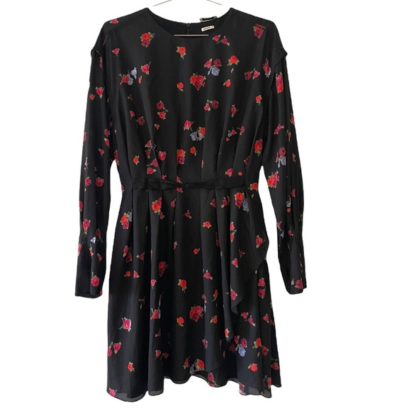 Jason Wu Silk Floral Blouson Dress, Sz 8 - Picture 6 of 11